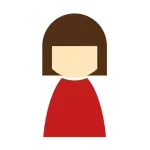 Female General Red SVG Icon